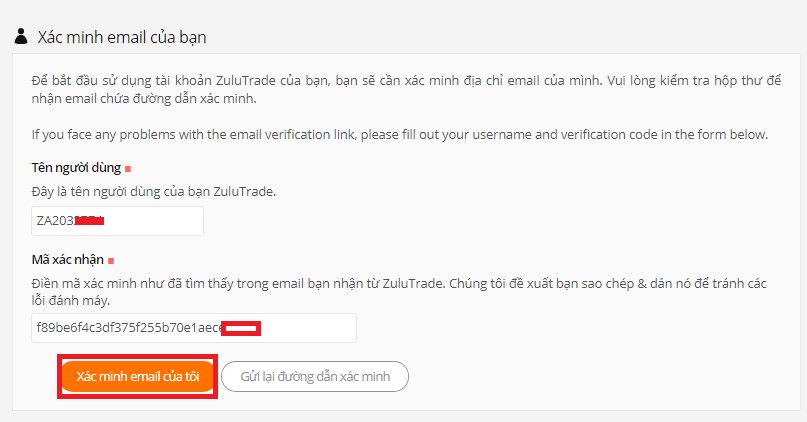 Hướng dẫn đăng ký tài khoản trên ZuluTrade