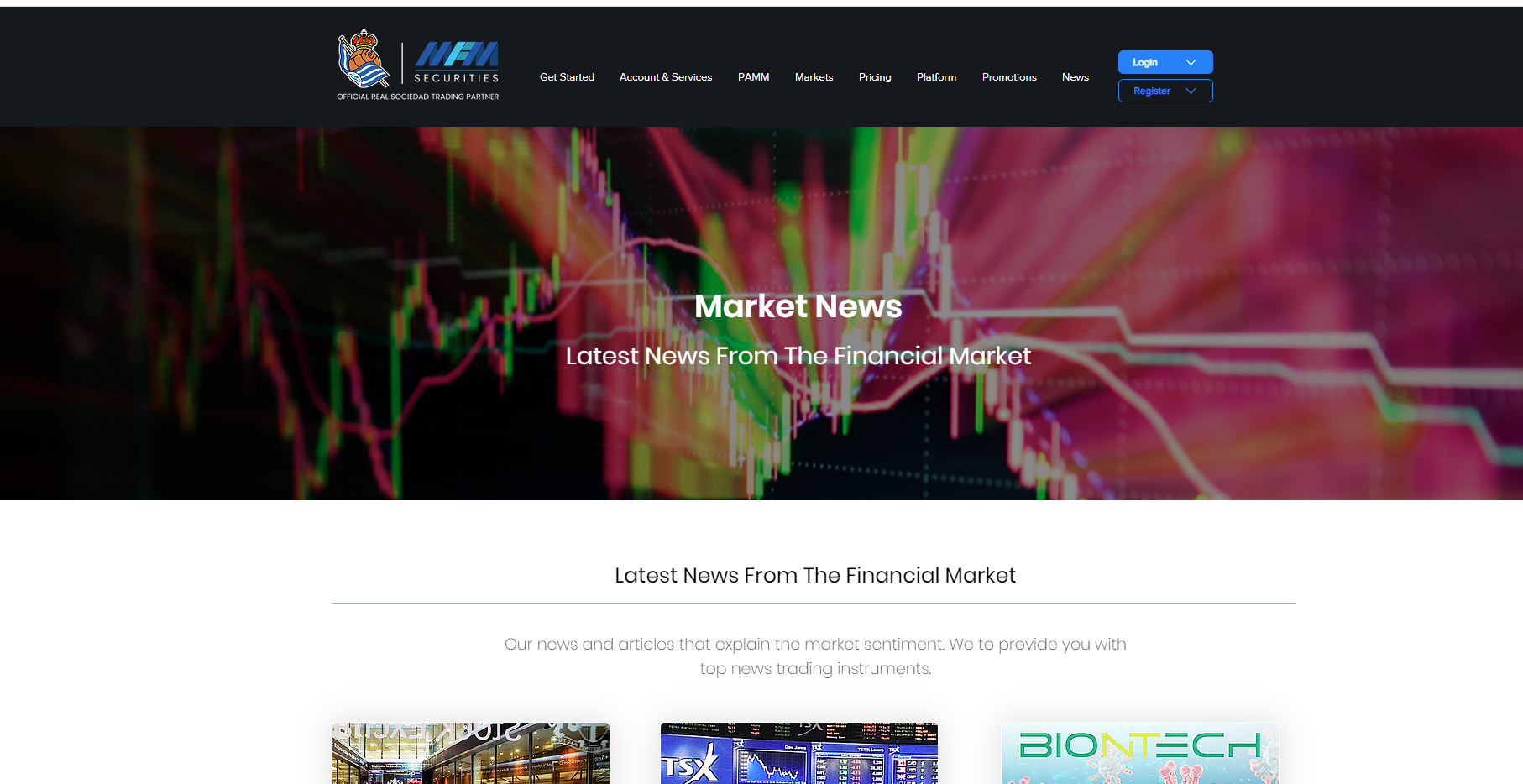 Mục tin tức thị trường trên sàn MFM Securities