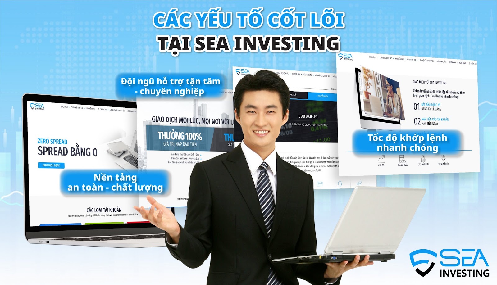 Sea Investing có hàng triệu giao dịch cùng nhà đầu tư 