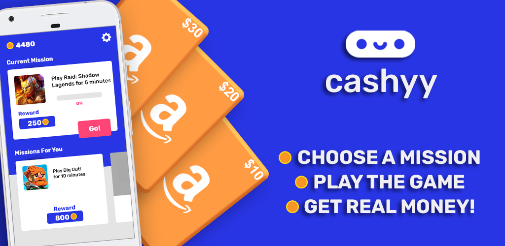 Cashyy - app đầu tư kiếm tiền khi chơi game
