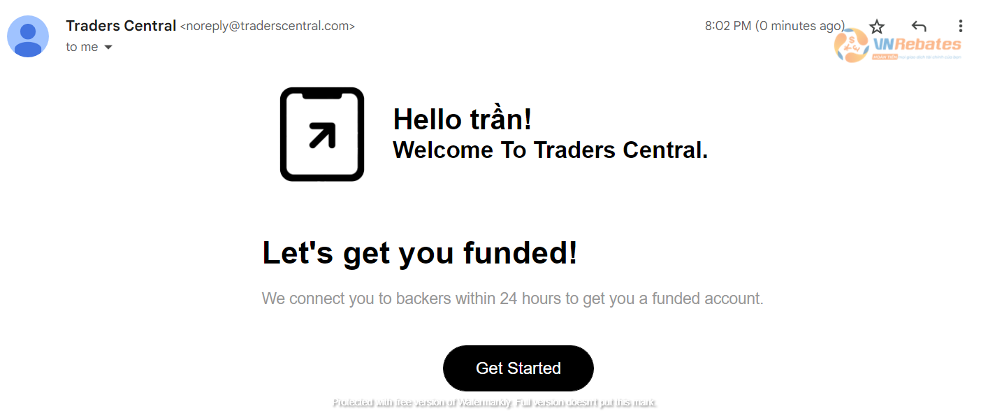 Hướng dẫn tạo tài khoản và giao dịch quỹ Trader Central Fund